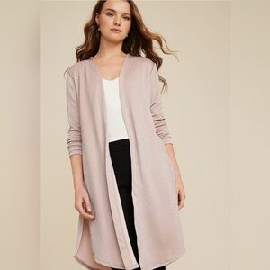 Blush Metallic Duster Cardigan
